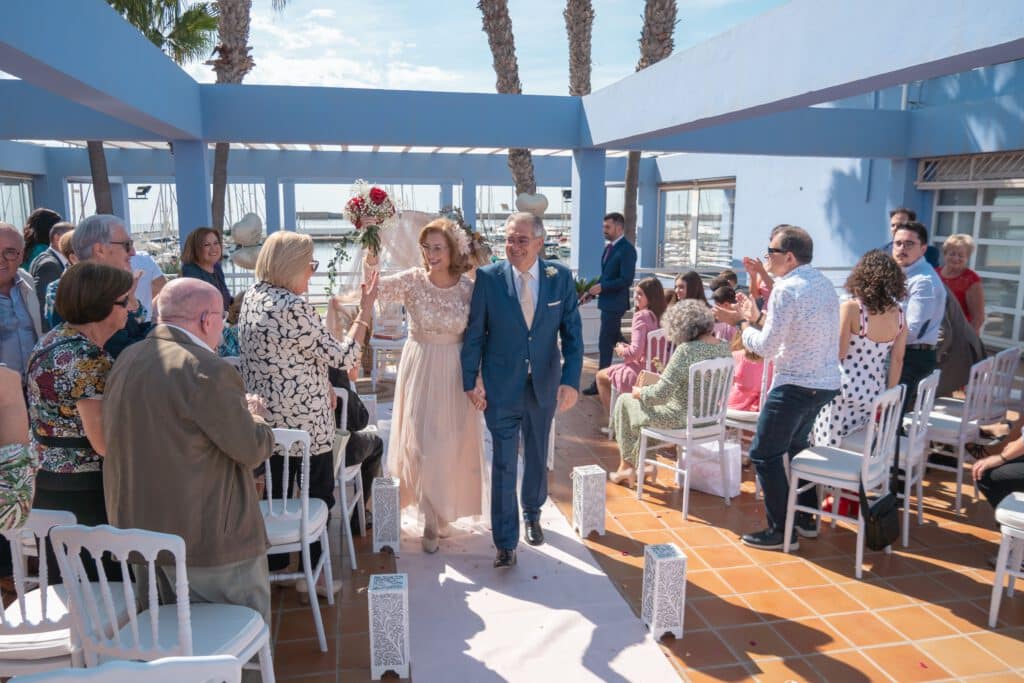 Boda de oro en club nautico de almeria